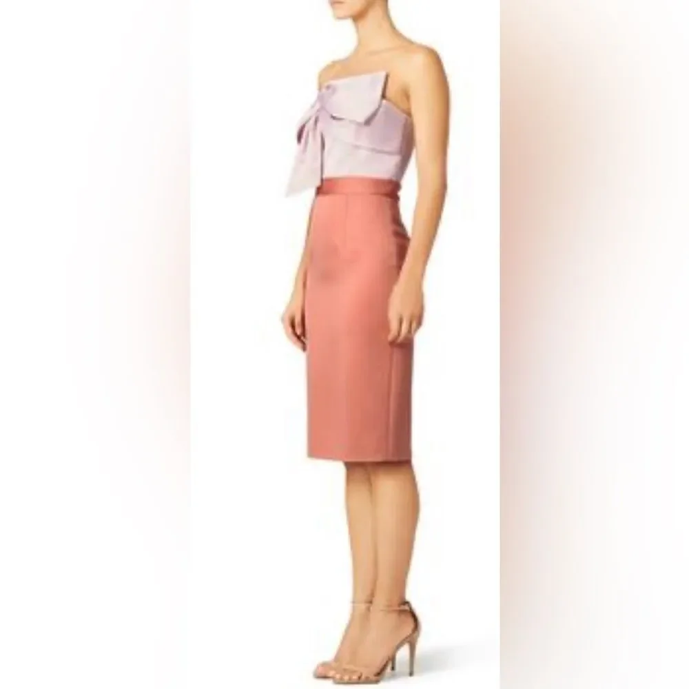 CYNTHIA ROWLEY Stretch Color Block Shift Dress size 4 - Picture 2 of 11